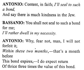 Merchant of Venice Workbook Answers Act I, Scene III 9