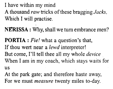 Merchant of Venice Workbook Answers Act III, Scene IV 3