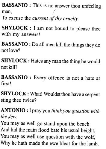 Merchant of Venice Workbook Answers Act IV, Scene I 4
