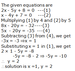 RS Aggarwal Solutions Class 10 Chapter 3 Linear equations in two variables 3b 10.1