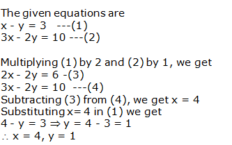 RS Aggarwal Solutions Class 10 Chapter 3 Linear equations in two variables 3b 2.1