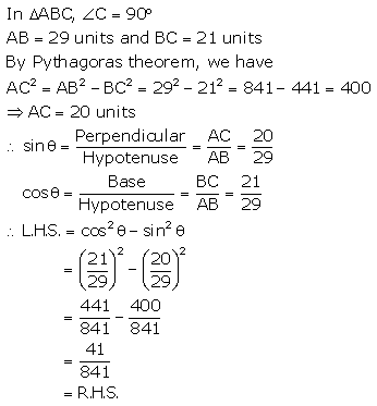 RS Aggarwal Solutions Class 10 Chapter 5 Trigonometric Ratios 26.2