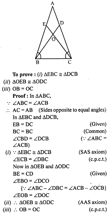 ML Aggarwal Class 9 Solutions for ICSE Maths Chapter 10 Triangles 10.2 Q9.2