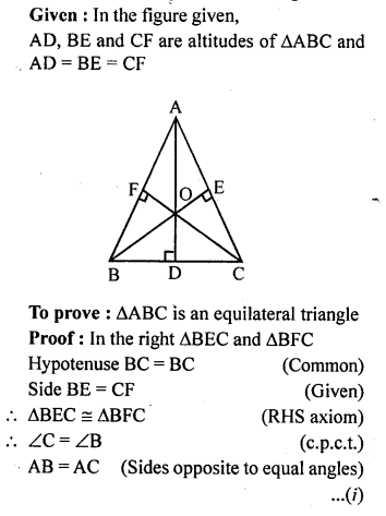 ML Aggarwal Class 9 Solutions for ICSE Maths Chapter 10 Triangles 10.3 Q10..1
