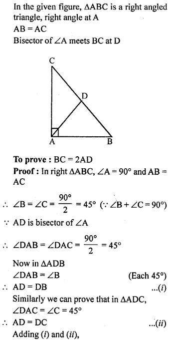 ML Aggarwal Class 9 Solutions for ICSE Maths Chapter 10 Triangles 10.3 Q15.1