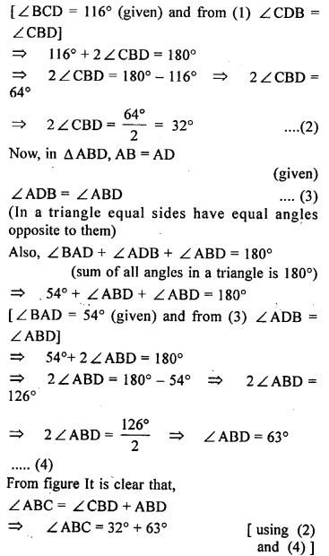 ML Aggarwal Class 9 Solutions for ICSE Maths Chapter 10 Triangles 10.3 Q6.3