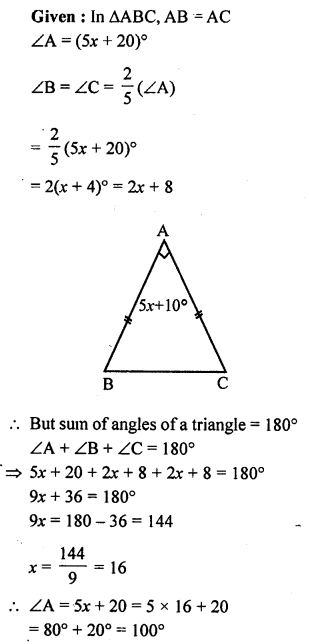 ML Aggarwal Class 9 Solutions for ICSE Maths Chapter 10 Triangles 10.3 Q7.1