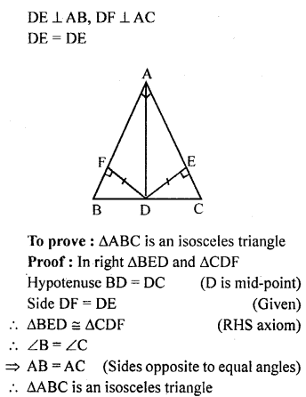 ML Aggarwal Class 9 Solutions for ICSE Maths Chapter 10 Triangles 10.3 Q9.3