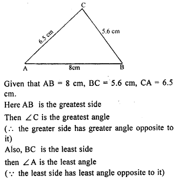 ML Aggarwal Class 9 Solutions for ICSE Maths Chapter 10 Triangles 10.4 Q4.1