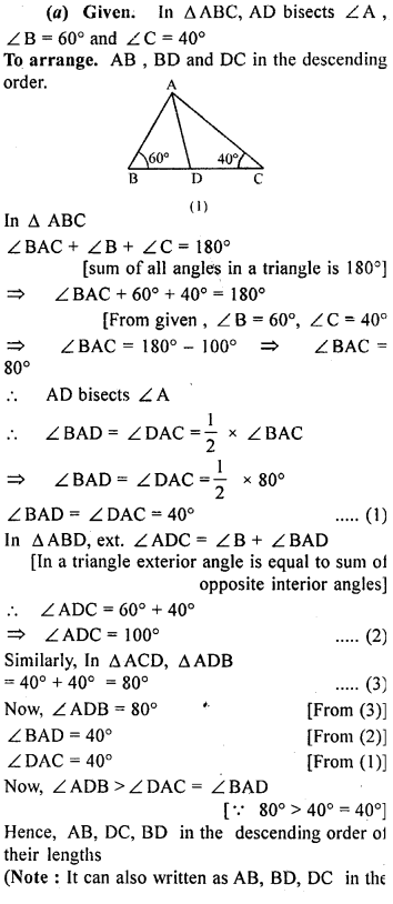 ML Aggarwal Class 9 Solutions for ICSE Maths Chapter 10 Triangles 10.4 Q7.2