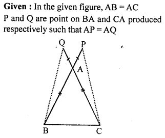 ML Aggarwal Class 9 Solutions for ICSE Maths Chapter 10 Triangles Q4.1