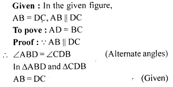 ML Aggarwal Class 9 Solutions for ICSE Maths Chapter 10 Triangles Q7.1