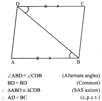 ML Aggarwal Class 9 Solutions for ICSE Maths Chapter 10 Triangles Q7.2