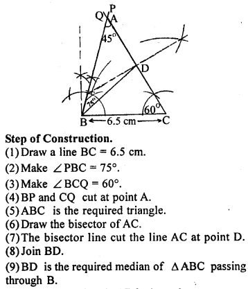 ML Aggarwal Class 9 Solutions for ICSE Maths Chapter 10 Triangles Qp2.2
