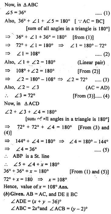 ML Aggarwal Class 9 Solutions for ICSE Maths Chapter 10 Triangles ch Q12.3