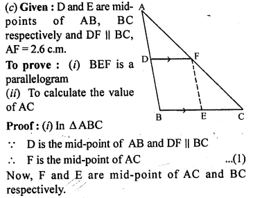ML Aggarwal Class 9 Solutions for ICSE Maths Chapter 11 Mid Point Theorem Q1.4