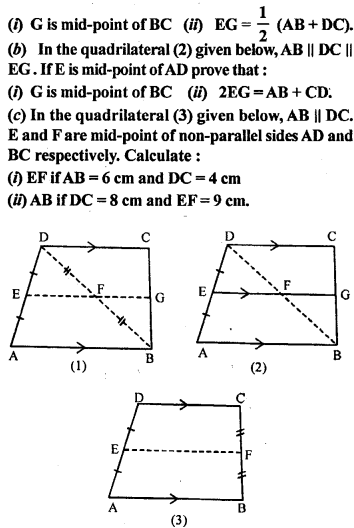 ML Aggarwal Class 9 Solutions for ICSE Maths Chapter 11 Mid Point Theorem Q10.1
