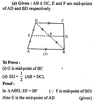 ML Aggarwal Class 9 Solutions for ICSE Maths Chapter 11 Mid Point Theorem Q10.2