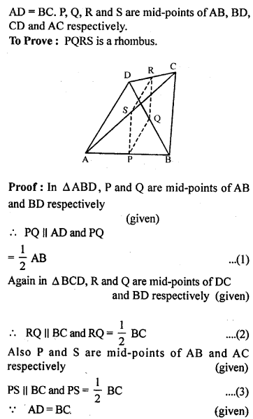 ML Aggarwal Class 9 Solutions for ICSE Maths Chapter 11 Mid Point Theorem Q11.3