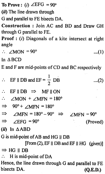 ML Aggarwal Class 9 Solutions for ICSE Maths Chapter 11 Mid Point Theorem Q11.5