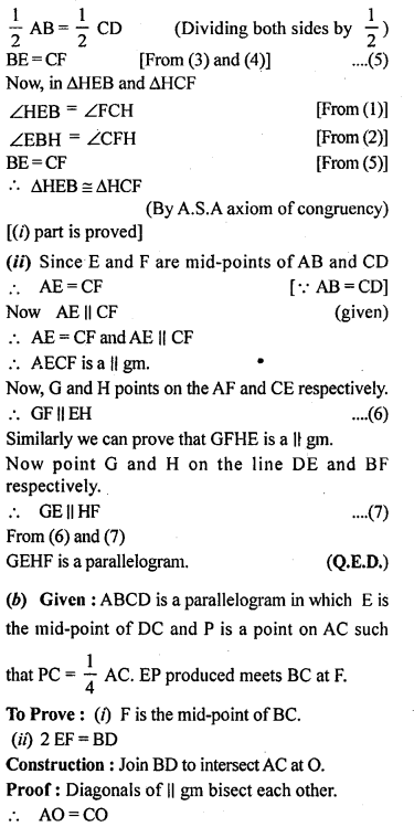 ML Aggarwal Class 9 Solutions for ICSE Maths Chapter 11 Mid Point Theorem Q8.3