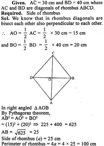 ML Aggarwal Class 9 Solutions for ICSE Maths Chapter 12 Pythagoras Theorem Q18.1