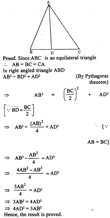 ML Aggarwal Class 9 Solutions for ICSE Maths Chapter 12 Pythagoras Theorem Q20.2