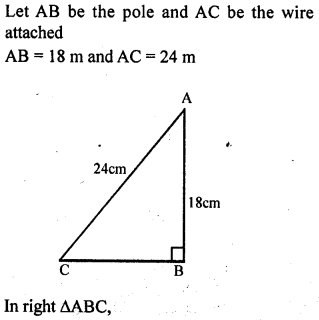 ML Aggarwal Class 9 Solutions for ICSE Maths Chapter 12 Pythagoras Theorem Q3.1