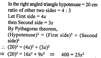 ML Aggarwal Class 9 Solutions for ICSE Maths Chapter 12 Pythagoras Theorem Q5.1