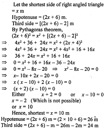 ML Aggarwal Class 9 Solutions for ICSE Maths Chapter 12 Pythagoras Theorem Q8.1