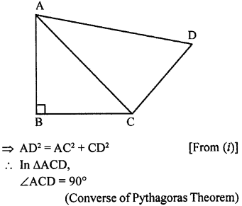 ML Aggarwal Class 9 Solutions for ICSE Maths Chapter 12 Pythagoras Theorem ch Q5.2