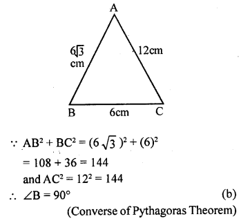 ML Aggarwal Class 9 Solutions for ICSE Maths Chapter 12 Pythagoras Theorem mul Q1.2