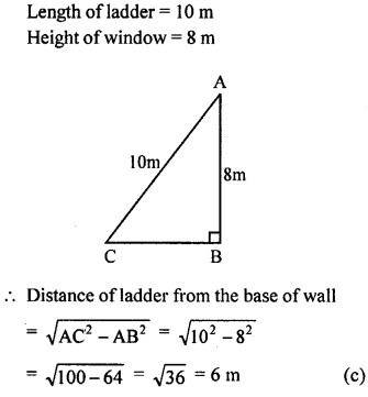 ML Aggarwal Class 9 Solutions for ICSE Maths Chapter 12 Pythagoras Theorem mul Q5.1