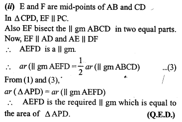 ML Aggarwal Class 9 Solutions for ICSE Maths Chapter 14 Theorems on Area Q10.4
