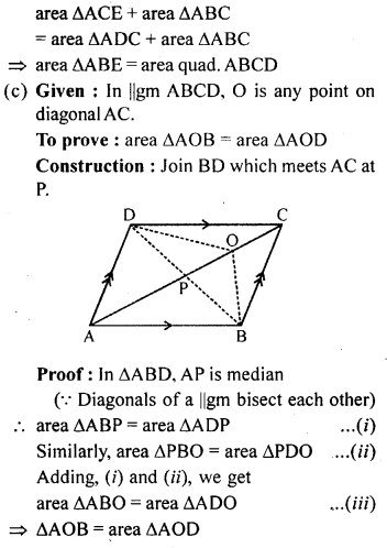 ML Aggarwal Class 9 Solutions for ICSE Maths Chapter 14 Theorems on Area Q11.5