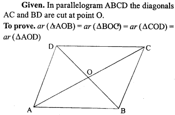 ML Aggarwal Class 9 Solutions for ICSE Maths Chapter 14 Theorems on Area Q2.1