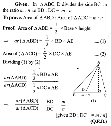 ML Aggarwal Class 9 Solutions for ICSE Maths Chapter 14 Theorems on Area Q9.2