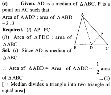 ML Aggarwal Class 9 Solutions for ICSE Maths Chapter 14 Theorems on Area Q9.4