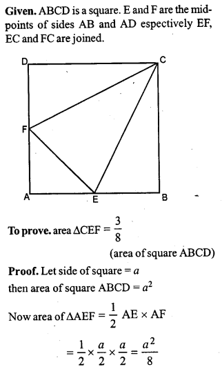 ML Aggarwal Class 9 Solutions for ICSE Maths Chapter 14 Theorems on Area Qp3.1