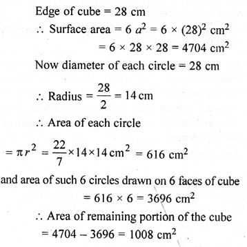 ML Aggarwal Class 9 Solutions for ICSE Maths Chapter 16 Mensuration 15.1