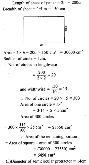 ML Aggarwal Class 9 Solutions for ICSE Maths Chapter 16 Mensuration 16.2 6.1