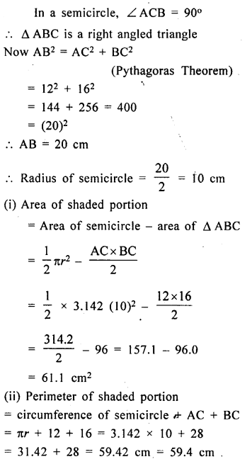 ML Aggarwal Class 9 Solutions for ICSE Maths Chapter 16 Mensuration 16.2 9.2
