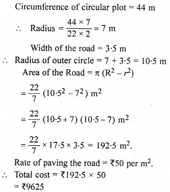 ML Aggarwal Class 9 Solutions for ICSE Maths Chapter 16 Mensuration 16.3 Q12.1