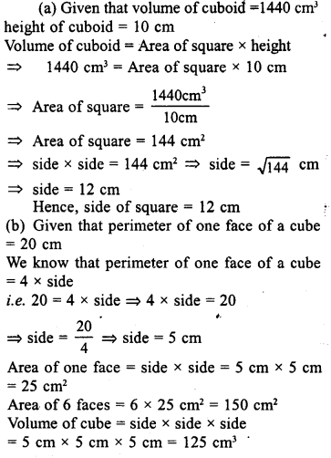 ML Aggarwal Class 9 Solutions for ICSE Maths Chapter 16 Mensuration 16.4 Q4.2