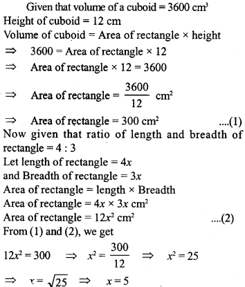 ML Aggarwal Class 9 Solutions for ICSE Maths Chapter 16 Mensuration 16.4 Q7.1