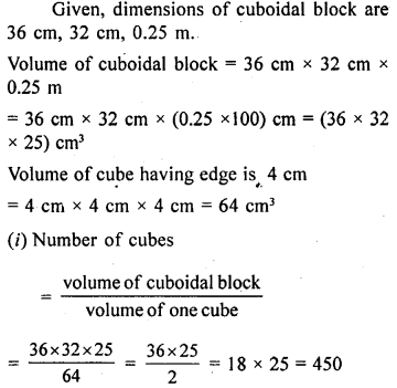 ML Aggarwal Class 9 Solutions for ICSE Maths Chapter 16 Mensuration 23.1