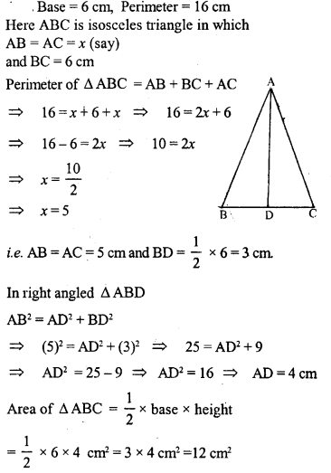 ML Aggarwal Class 9 Solutions for ICSE Maths Chapter 16 Mensuration Q12.1