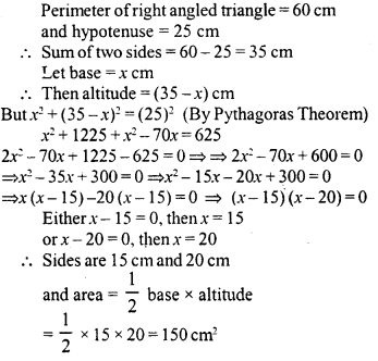 ML Aggarwal Class 9 Solutions for ICSE Maths Chapter 16 Mensuration Q15.1