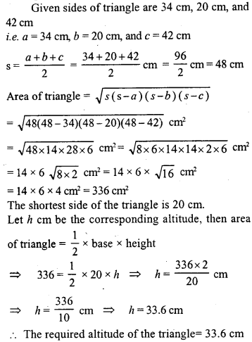 ML Aggarwal Class 9 Solutions for ICSE Maths Chapter 16 Mensuration Q3.1