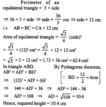 ML Aggarwal Class 9 Solutions for ICSE Maths Chapter 16 Mensuration Q8.2